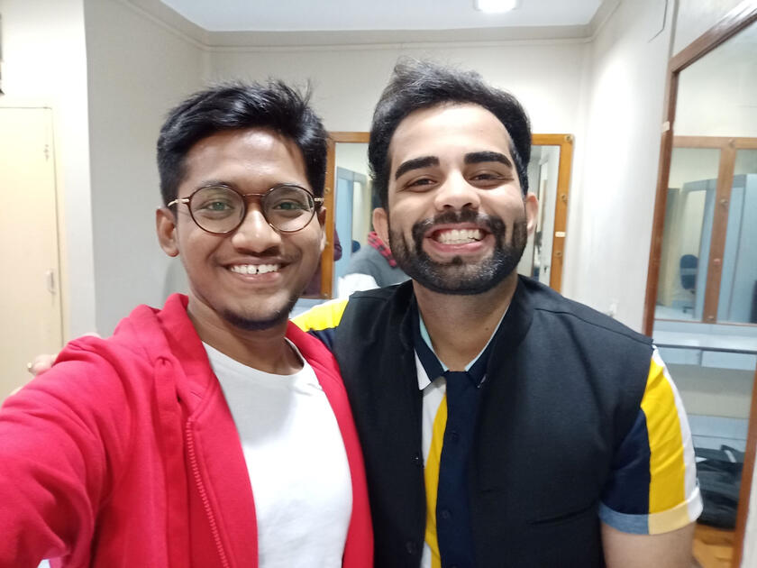 Me with Rajat Sharma (YouTube Celebrity)