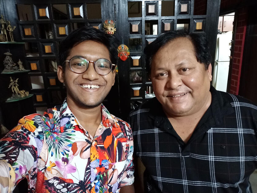 Me with Kharaj Mukherjee (Tollywood Celebrity)